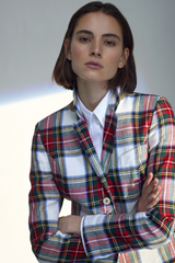 LINEN ROYAL TARTAN JACKET HALIFAX - JACKETS - SCAPA FASHION - SCAPA OFFICIAL