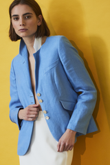 ITALIAN LINEN JACKET HAYWORTH - JACKETS - SCAPA FASHION - SCAPA OFFICIAL