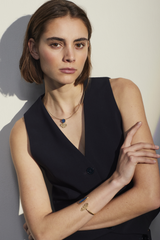 NEW COOL WOOL NAVY WAISTCOAT JANE - GILETS - SCAPA FASHION - SCAPA OFFICIAL