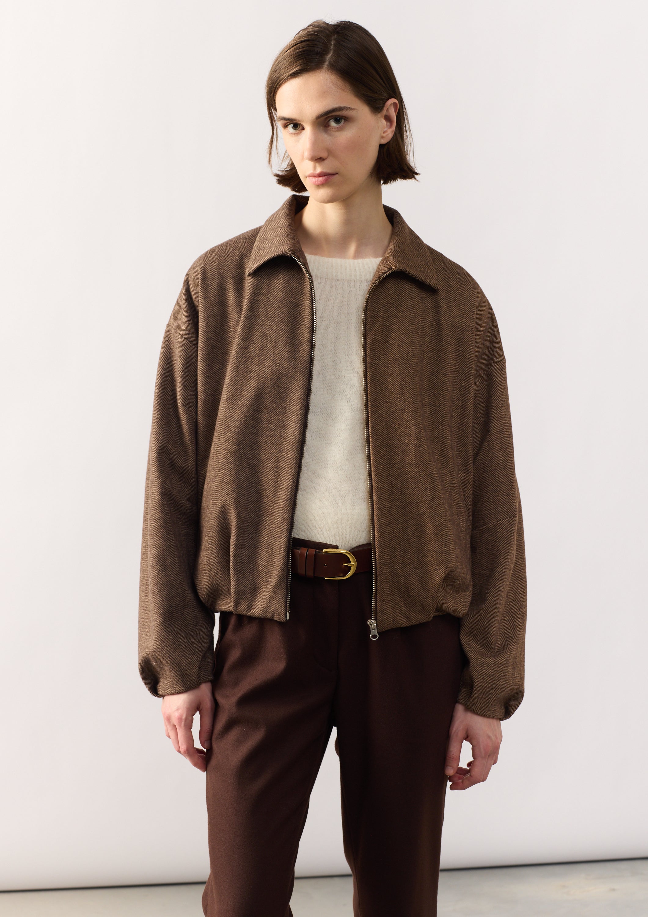 JACKET SAYA - HERRINGBONE BROWN – SCAPA OFFICIAL