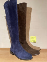 SUEDE BOOTS INGE - BEIGE/BLACK/DARK BROWN