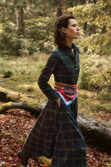 WOOL PLAID DESIGN DRESS CHARLIE - DRESSES - SCAPA FASHION - SCAPA OFFICIAL