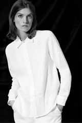 COTTON PLEATED SHIRT FLORENCE - SHIRTS - SCAPA FASHION - SCAPA OFFICIAL