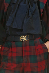 LEATHER BELT WITH SCAPA LOGO - ACCESSOIRES - SCAPA FASHION - SCAPA OFFICIAL