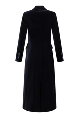 COTTON VELVET SINGLE-BREASTED COAT CHARLOTTE BIS - COATS - SCAPA FASHION - SCAPA OFFICIAL