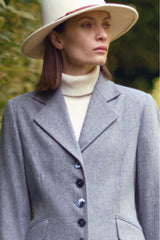 ITALIAN FLANNEL WOOL SINGLE BREASTED COAT CHARLOTTE - COATS - SCAPA FASHION - SCAPA OFFICIAL