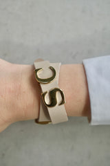 Trevor leather bracelet - Navy - ACCESSOIRES - SCAPA FASHION - SCAPA OFFICIAL