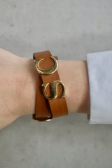 Trevor leather bracelet - Navy - ACCESSOIRES - SCAPA FASHION - SCAPA OFFICIAL