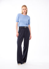 COOL WOOL WIDE-LEG TROUSERS JOLENE - TROUSERS - SCAPA FASHION - SCAPA OFFICIAL