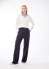 COOL WOOL WIDE-LEG TROUSERS JOLENE - TROUSERS - SCAPA FASHION - SCAPA OFFICIAL