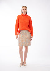 COTTON MULTI-COLOURED TWEED SKIRT DARLINGTON - SKIRTS - SCAPA FASHION - SCAPA OFFICIAL