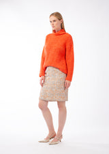 COTTON MULTI-COLOURED TWEED SKIRT DARLINGTON - SKIRTS - SCAPA FASHION - SCAPA OFFICIAL