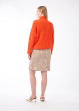 COTTON MULTI-COLOURED TWEED SKIRT DARLINGTON - SKIRTS - SCAPA FASHION - SCAPA OFFICIAL