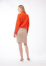 COTTON MULTI-COLOURED TWEED SKIRT DARLINGTON - SKIRTS - SCAPA FASHION - SCAPA OFFICIAL