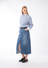 ALPACA WOOL RELAXED CHUNKY-KNIT JUMPER GIOLLINE - PULLS - SCAPA FASHION - SCAPA OFFICIAL