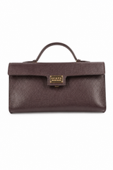 LEATHER BAG - DARK BROWN/BLACK