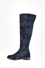 Suede knee-high boot - SHOES - SCAPA FASHION - SCAPA OFFICIAL