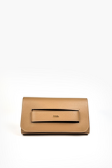 LEATHER CLUTCH - NAVY/COGNAC/BLACK - BAGS - SCAPA FASHION - SCAPA OFFICIAL