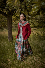 ABSTRACT PRINT DRESS IRIS - DRESSES - SCAPA FASHION - SCAPA OFFICIAL