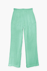 LINEN FLARED TROUSER MAURIEN - TROUSERS - SCAPA FASHION - SCAPA OFFICIAL