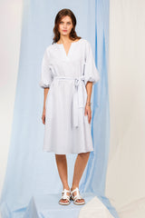 COTTON V-NECK DRESS IMKE - DRESSES - SCAPA FASHION - SCAPA OFFICIAL