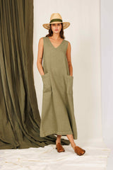 DRESS SAGE - DRESSES - SCAPA FASHION - SCAPA OFFICIAL