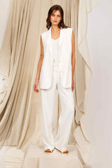 COTTON BLEND SLEEVELES KNITTED PULL SURIN - PULLS - SCAPA FASHION - SCAPA OFFICIAL