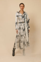 FINE ITALIAN SILK FLORAL PRINT DRESS CHARLIE - DRESSES - SCAPA FASHION - SCAPA OFFICIAL