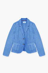 WASHED LINEN SINGLE BREASTED JACKET SAND - JACKETS - SCAPA FASHION - SCAPA OFFICIAL