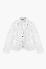 WASHED LINEN SINGLE BREASTED JACKET SAND - JACKETS - SCAPA FASHION - SCAPA OFFICIAL