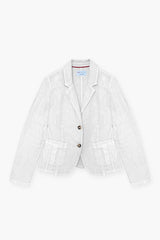 WASHED LINEN SINGLE BREASTED JACKET SAND - JACKETS - SCAPA FASHION - SCAPA OFFICIAL