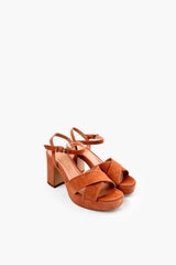 SUEDE CHUNKY HEELS WITH STRAPS - SHOES - SCAPA FASHION - SCAPA OFFICIAL