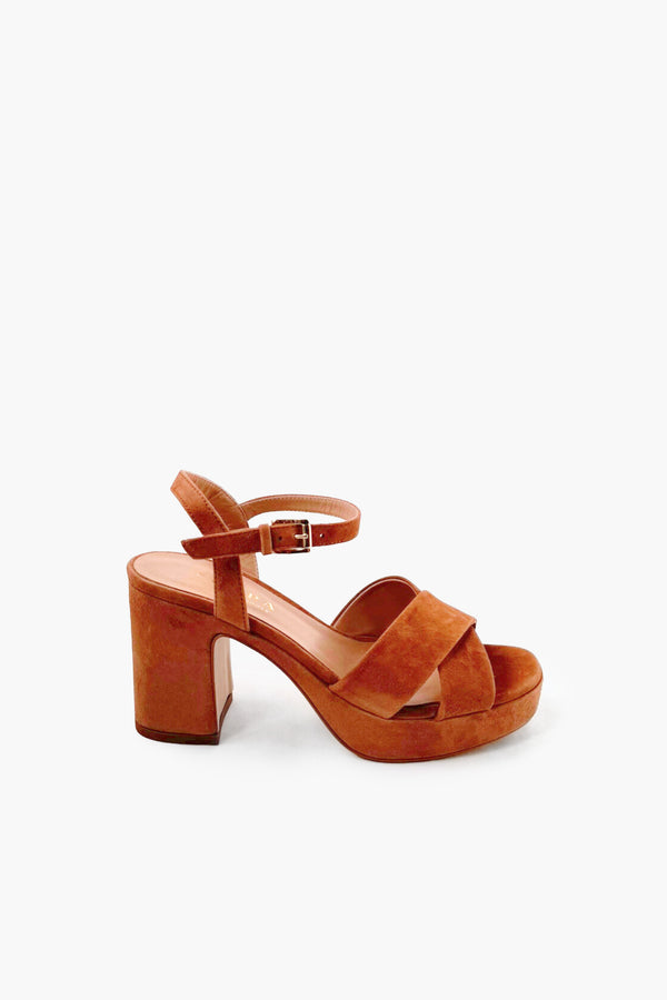 SUEDE CHUNKY HEELS WITH STRAPS - SHOES - SCAPA FASHION - SCAPA OFFICIAL