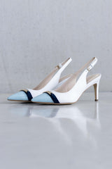 DETAILED TOE COLOURED SLINGBACK PUMP - SHOES - SCAPA FASHION - SCAPA OFFICIAL