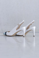 DETAILED TOE COLOURED SLINGBACK PUMP - SHOES - SCAPA FASHION - SCAPA OFFICIAL