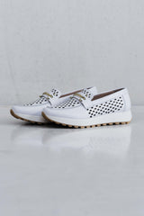 PUNCTURED LEATHER MOCCASIN - WHITE - SHOES - SCAPA FASHION - SCAPA OFFICIAL