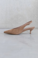 SUEDE SLINGBACK PUMP FANY - SAND - SHOES - SCAPA FASHION - SCAPA OFFICIAL