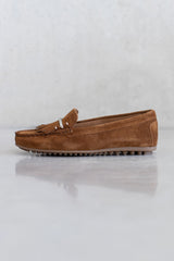SUEDE MOCCASIN - COGNAC & SAND - SHOES - SCAPA FASHION - SCAPA OFFICIAL
