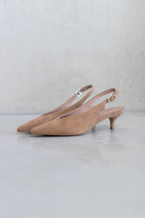 SUEDE SLINGBACK PUMP FANY - SAND - SHOES - SCAPA FASHION - SCAPA OFFICIAL
