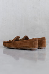 SUEDE MOCCASIN - COGNAC & SAND - SHOES - SCAPA FASHION - SCAPA OFFICIAL