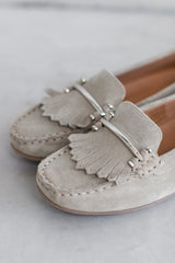 SUEDE MOCCASIN - COGNAC & SAND - SHOES - SCAPA FASHION - SCAPA OFFICIAL