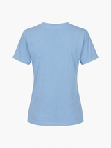 COTTON V-NECK T-SHIRT GITTE - NAVY/LILAC/LIGHT BLUE/LIGHT PINK/BLUE/SOFT RED