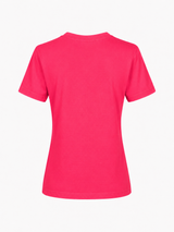 COTTON V-NECK T-SHIRT GITTE - NAVY/LILAC/LIGHT BLUE/LIGHT PINK/BLUE/SOFT RED