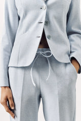 STRETCH COTTON TROUSER BROOKE - OFF WHITE/LIGHT BLUE/LIGHT PINK - TROUSERS - SCAPA FASHION - SCAPA OFFICIAL