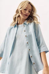 RELAXED LINEN SHIRT KIM - SHIRTS - SCAPA FASHION - SCAPA OFFICIAL