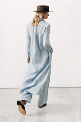 LINEN SHIRT DRESS BRIM - 5 COLOURS (YELLOW MISSING) - DRESSES - SCAPA FASHION - SCAPA OFFICIAL