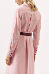 LINEN SHIRT DRESS BRIM - 5 COLOURS (YELLOW MISSING) - DRESSES - SCAPA FASHION - SCAPA OFFICIAL