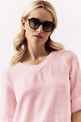 RELAXED V-NECK LINEN DRESS SOPHIAS - 7 colours - DRESSES - SCAPA FASHION - SCAPA OFFICIAL