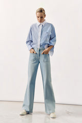 STRIPED COTTON SHIRT IMAN - SHIRTS - SCAPA FASHION - SCAPA OFFICIAL