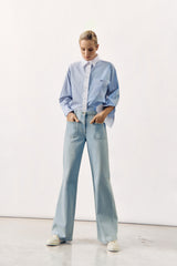 STRAIGHT-LEG TROUSER WINSTER - DENIM - TROUSERS - SCAPA FASHION - SCAPA OFFICIAL